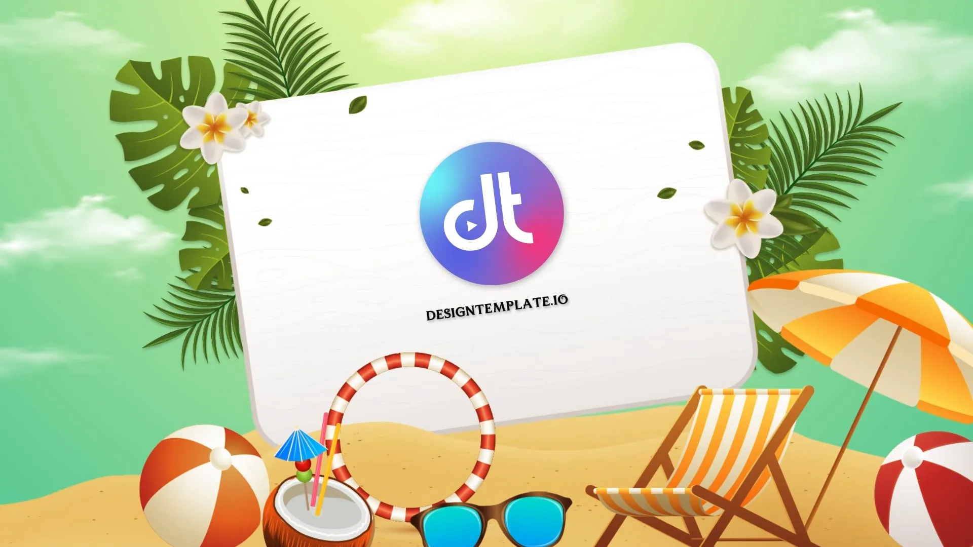 Tropical Summer Logo Animation